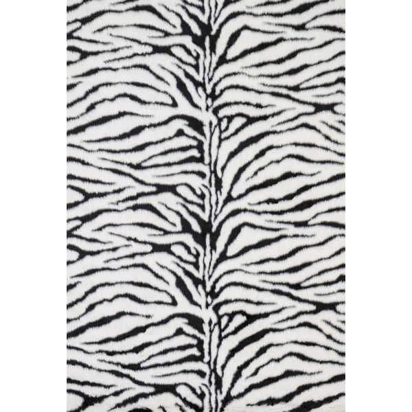 Shop Jungle Zebra Print Shag Area Rug - 3' x 5' - Free Shipping Today ...