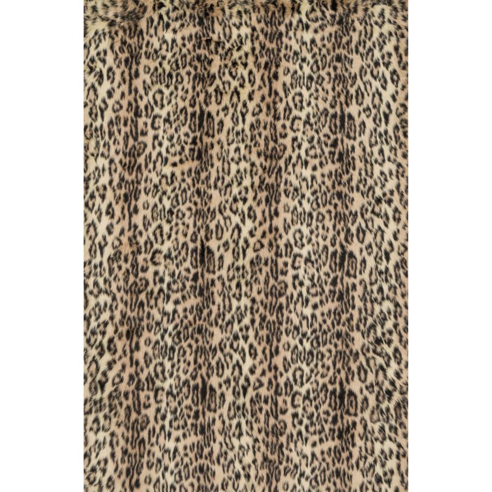 Jungle Cheeta Print Shag Area Rug