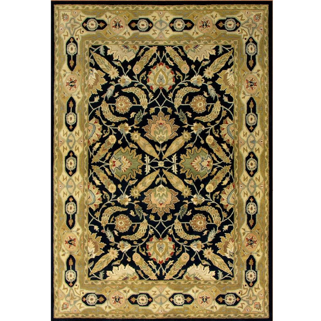 Alliyah Handmade Beige New Zealand Blend Wool Rug (8' x 10') - 8' x 10'