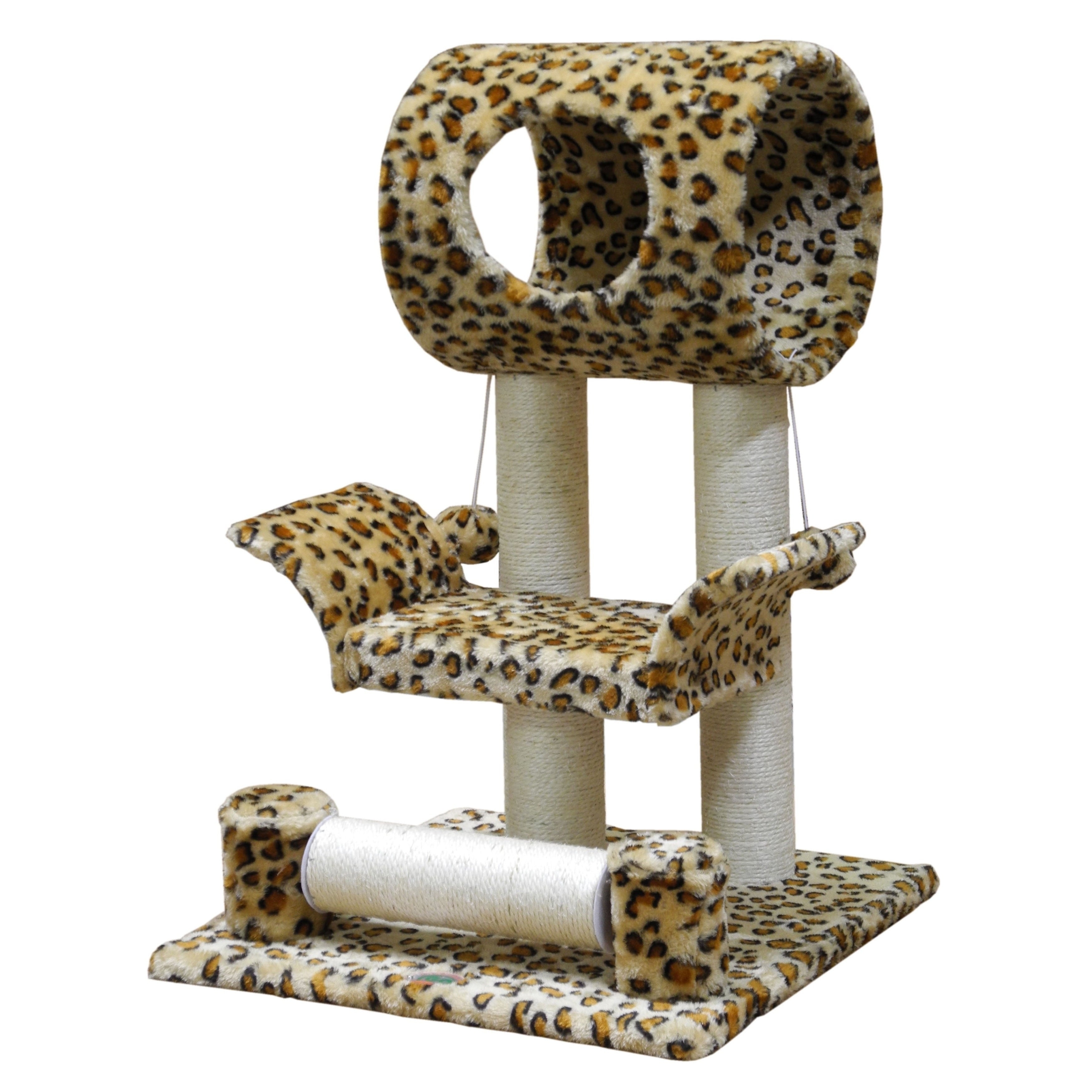 leopard print cat scratching post