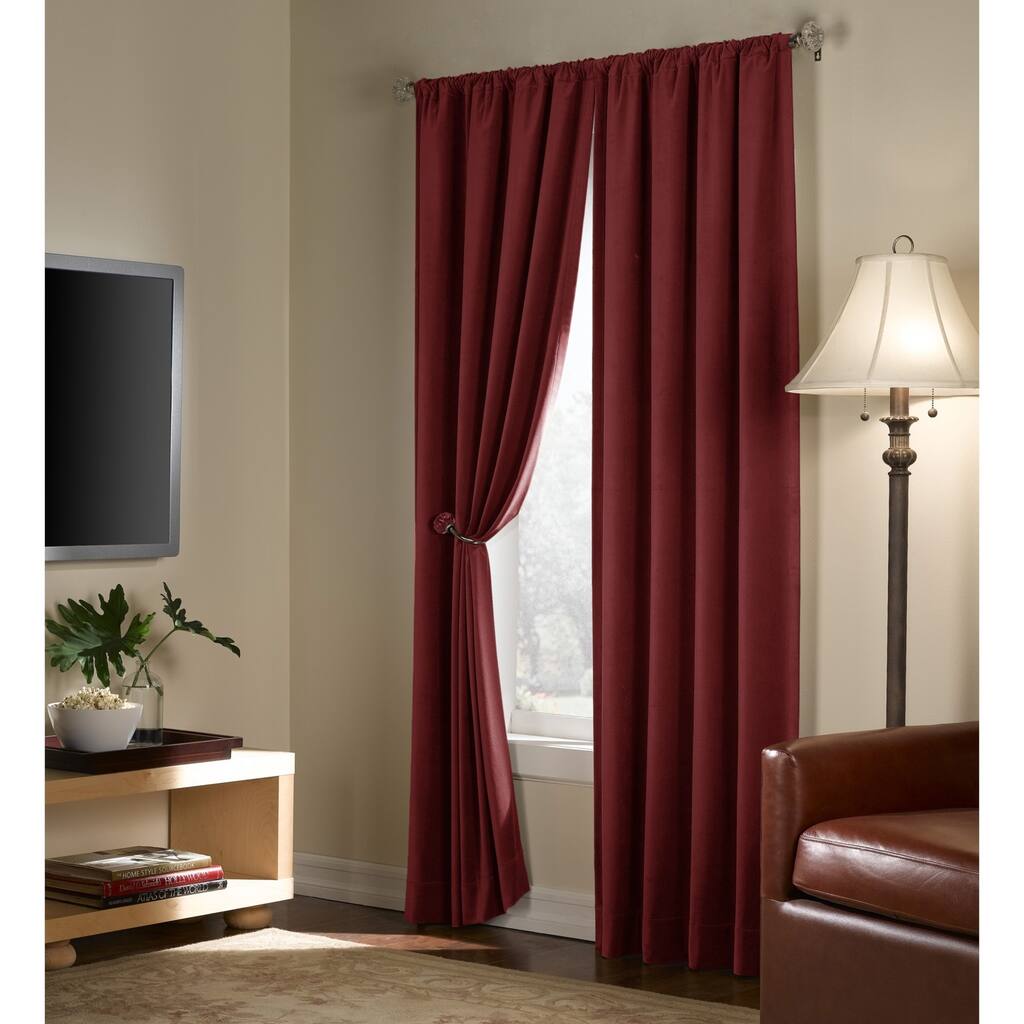 Velvet Blackout Energy Efficient Curtain Panel