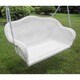 preview thumbnail 1 of 6, International Caravan Resin Wicker Hanging Loveseat Swing