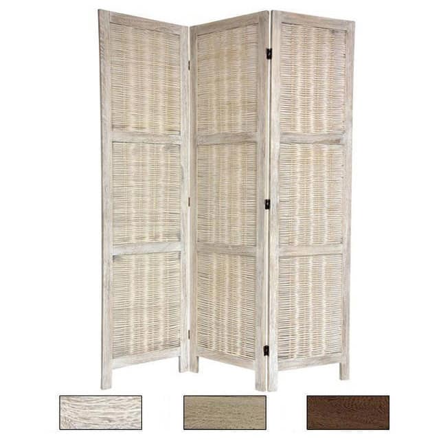 Handmade Woven Bamboo Matchstick 5.5-foot Room Divider (China)