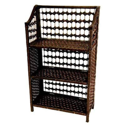 Handmade Natural Fiber 33-inch Shelving Unit (China)