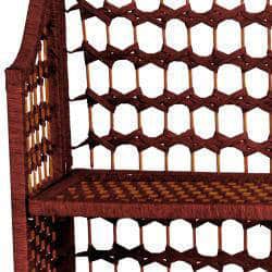 Handmade Natural Fiber 43-inch Shelving Unit (China)