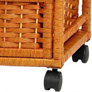 Handmade Natural Fiber 16-inch Chest of Drawers (China)