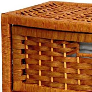 Handmade Natural Fiber 16-inch Chest of Drawers (China)
