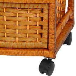 Handmade 37" Natural Fiber Chest of Drawers
