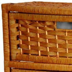 Handmade 37" Natural Fiber Chest of Drawers