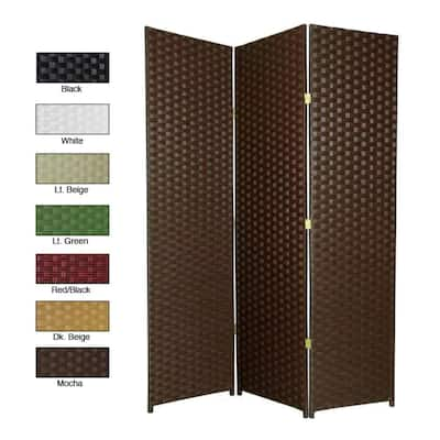 Handmade Woven Fiber 7-foot Room Divider (China)