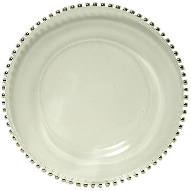 ChargeIt! by Jay Turkish Glass13inch Beaded Charger Plates (Pack of 4