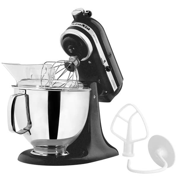  KitchenAid Artisan Series 5 Quart Tilt Head Stand Mixer with  Pouring Shield KSM150PS, Onyx Black: Electric Stand Mixers: Home & Kitchen