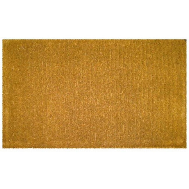  DeCoir 16 x 27 Natural Tan (Plain) Coir Doormat