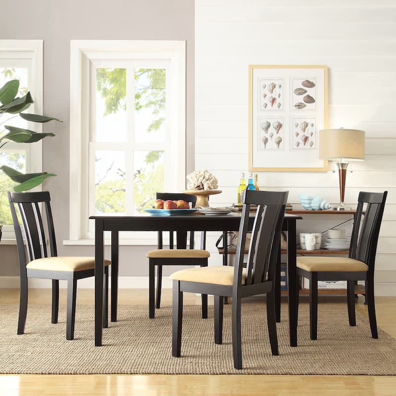 Wilmington Black Wood 5-piece Dining Set by iNSPIRE Q Classic