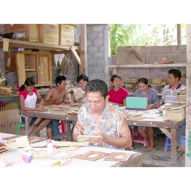 Handmade Banana Bark Flower Photo Album (Indonesia)