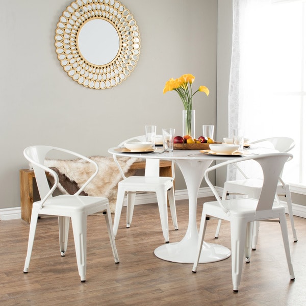 Shop Carbon Loft White Tabouret Stacking Chairs (Set of 4) - Free Shipping Today - 0 ...