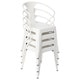 preview thumbnail 7 of 14, White Tabouret Stacking Chairs (Set of 4)
