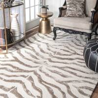 nuLOOM New Zealand Wool/ Viscose Zebra Area Rug