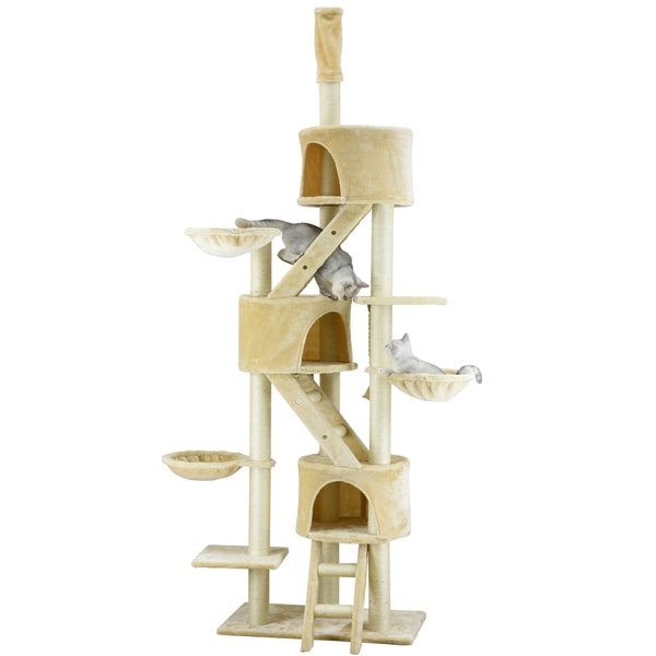 Huge Cat Tree Condo House Scratcher Furniture - Overstock ...