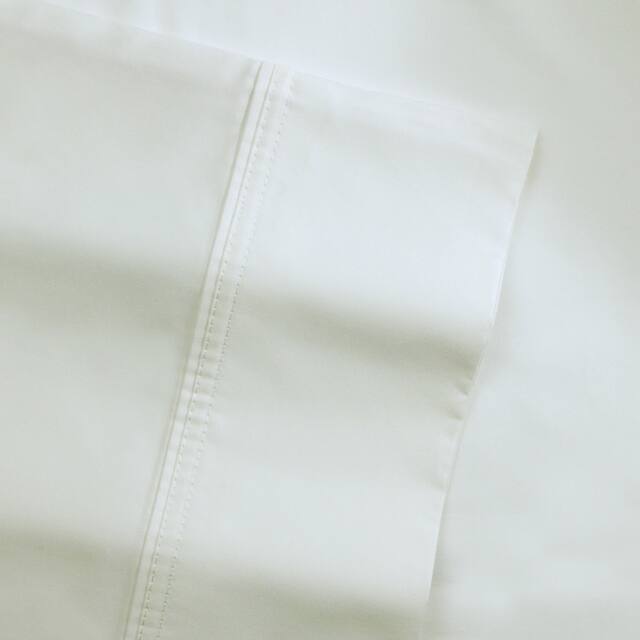 500 Thread Count Cotton Extra Deep Pocket Bed Sheet Set - Queen - Ivory