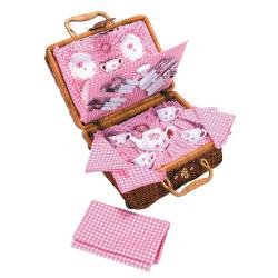 schylling butterfly tea set basket