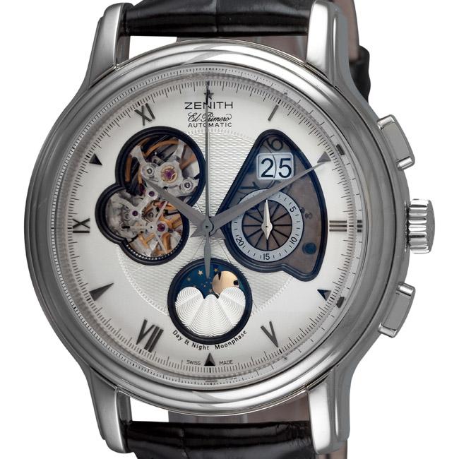 Zenith Mens Chronomaster Open Grande Date Moonphase Chronograph