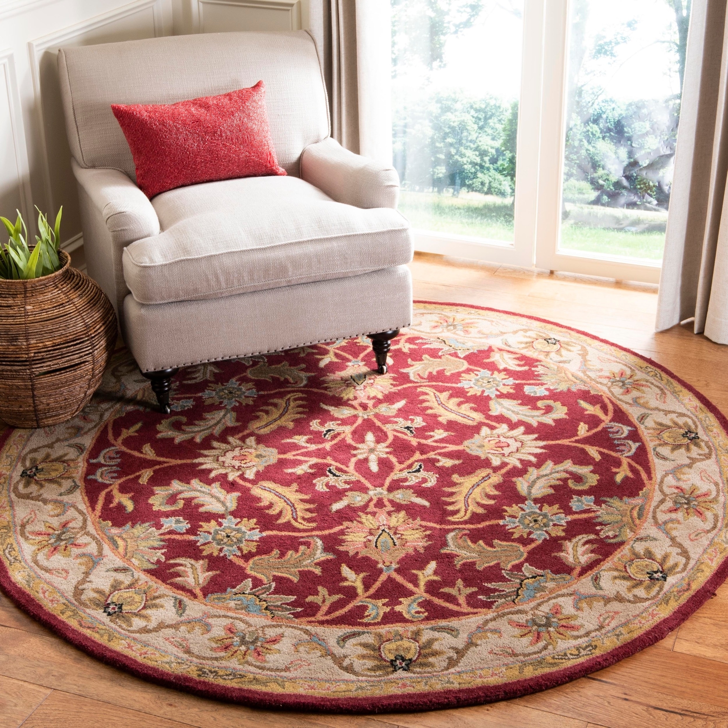 Traditional, Red Oval, Square, & Round Area Rugs from
