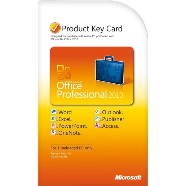 Microsoft Office 2010 Professional 32/64-bit - Product Key Code