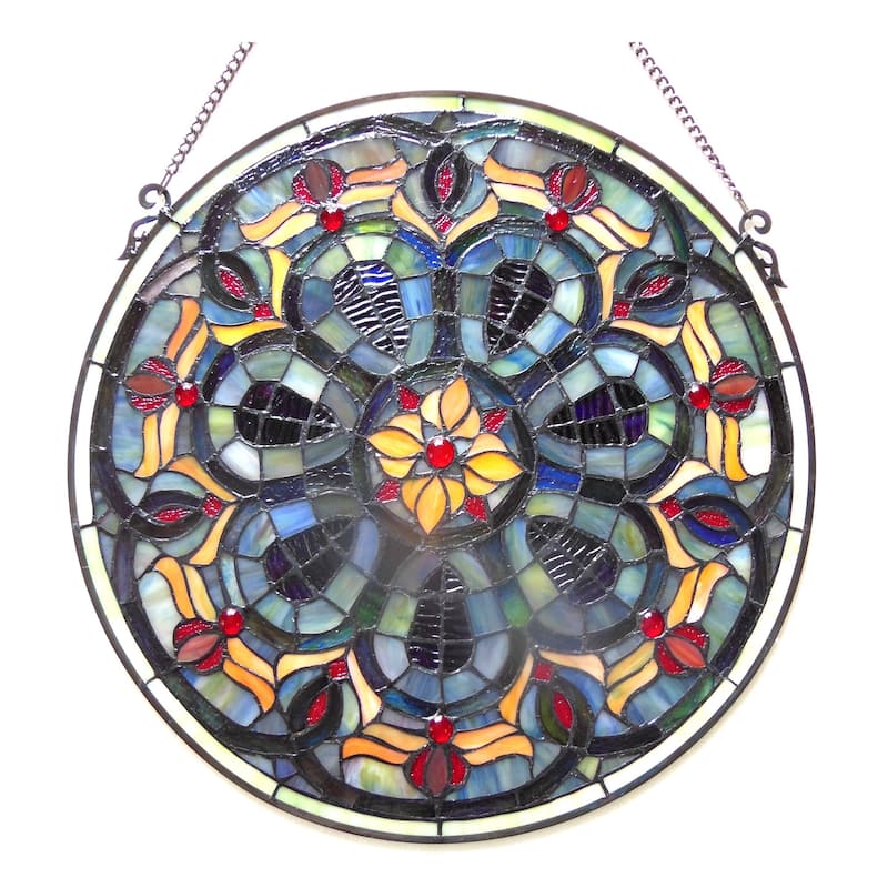 Chloe Tiffany-style Victorian Window Panel