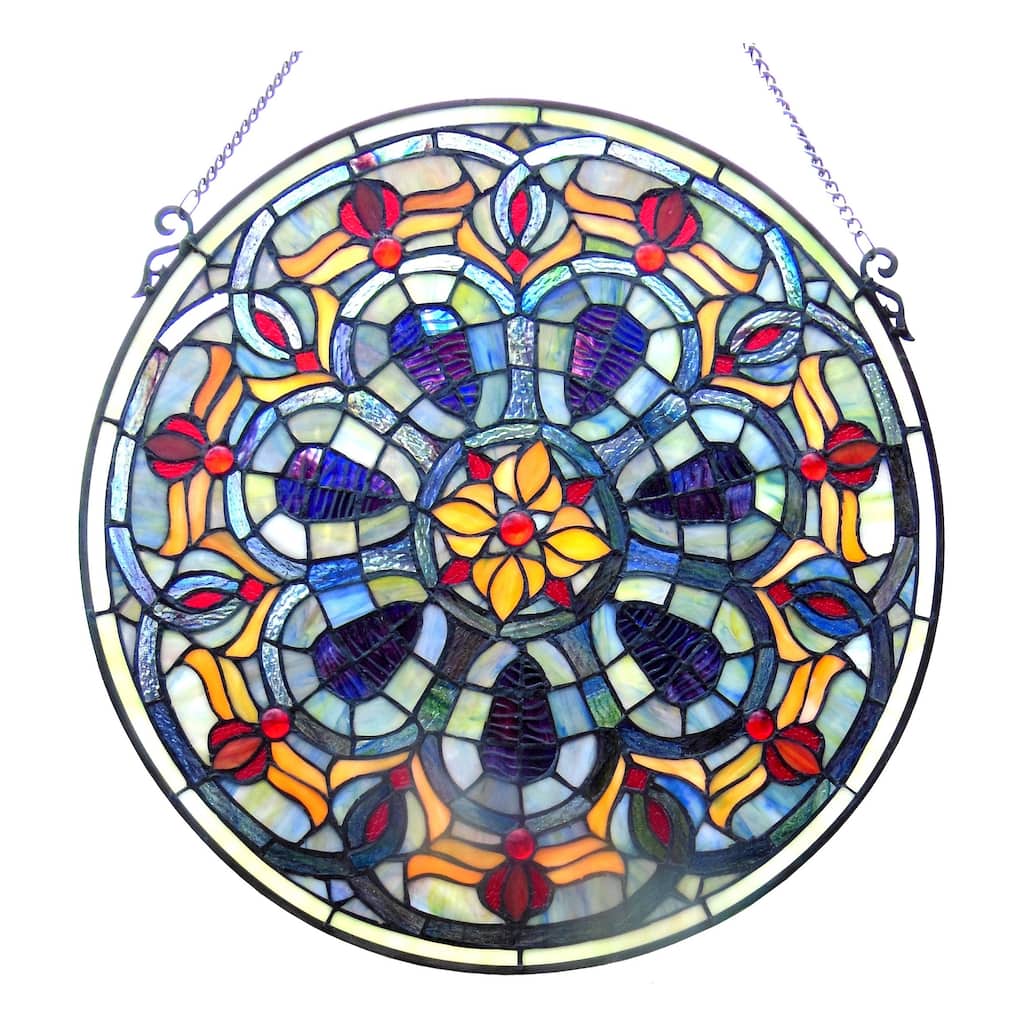Chloe Tiffany-style Victorian Window Panel