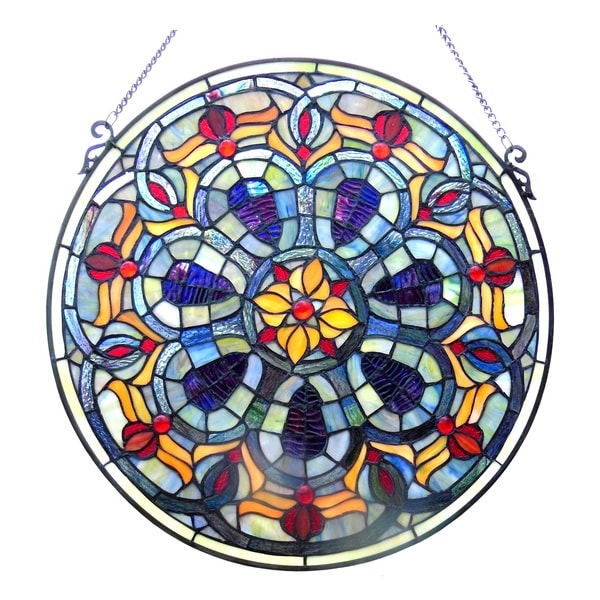 Chloe Tiffany-style Victorian Window Panel