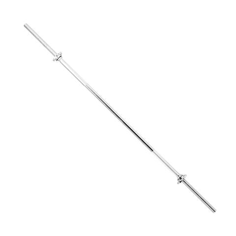 Sunny Health & Fitness 60" Threaded Chrome Barbell Bar