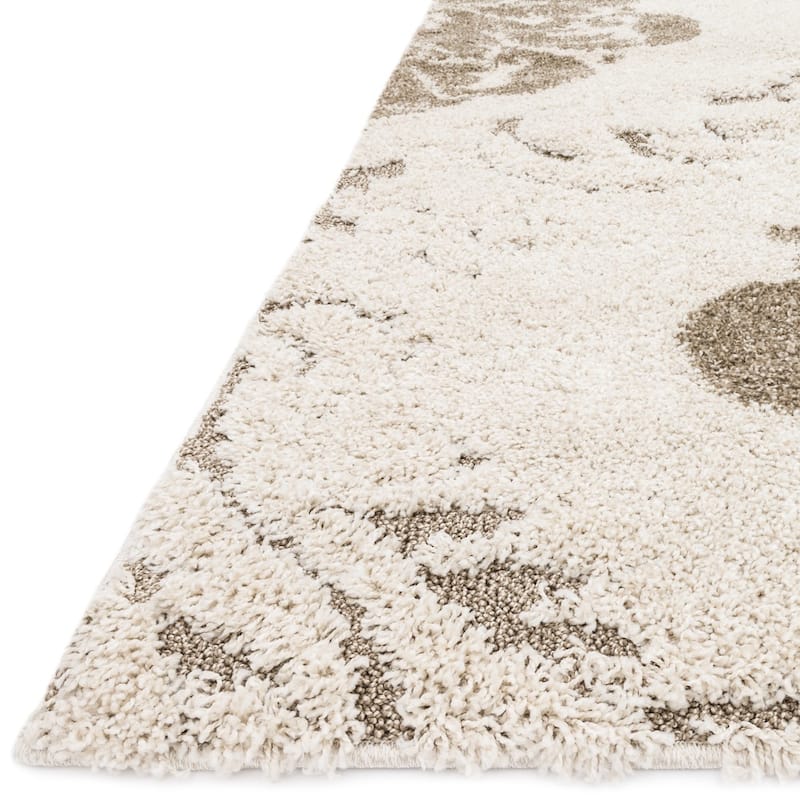 Alexander Home Julian Transitional Damask Shag Area Rug