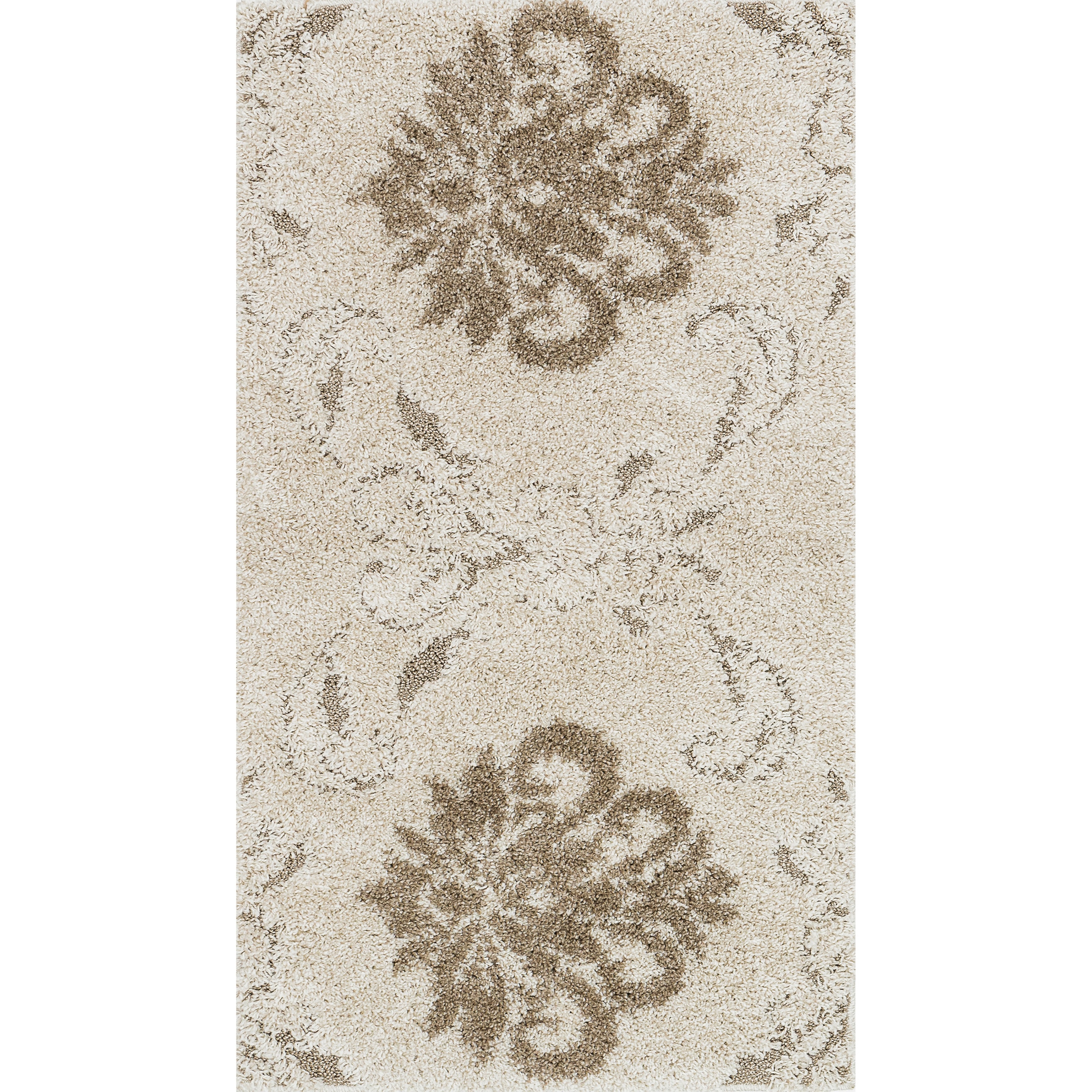 Jullian Ivory Shag Rug (23 X 39)