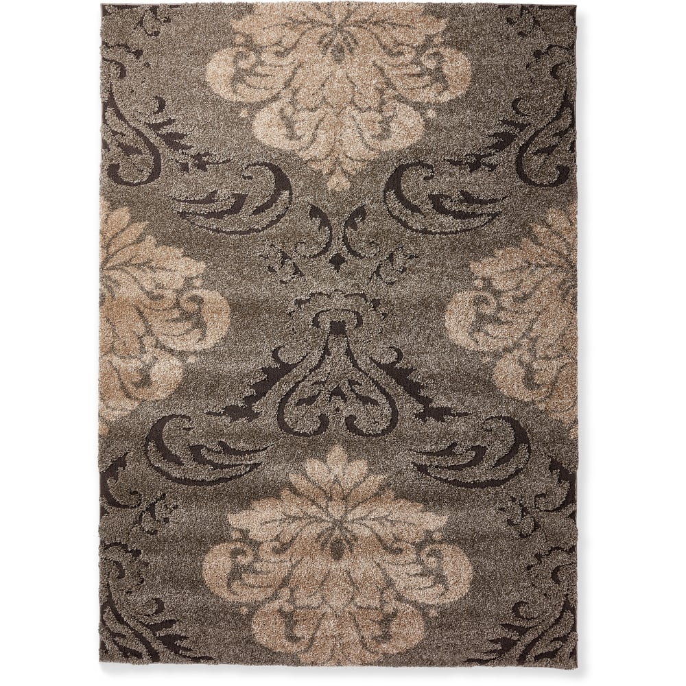 Alexander Home Julian Transitional Damask Shag Area Rug