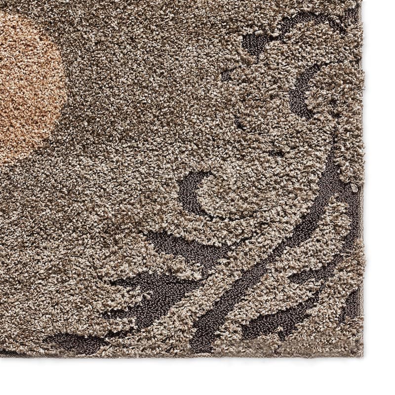 Alexander Home Julian Transitional Damask Shag Area Rug
