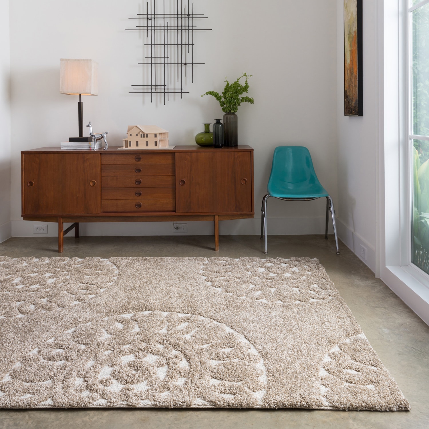 Jullian Beige Shag Rug (310 X 57)