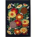 Artist's Loom Indoor Contemporary Floral Rug - 8' x 11'