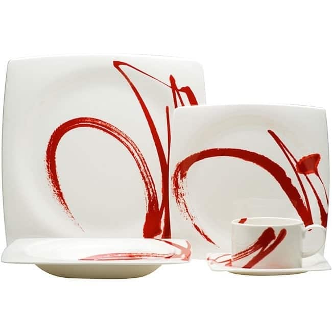 Paint It Red 5pc. Place Setting
