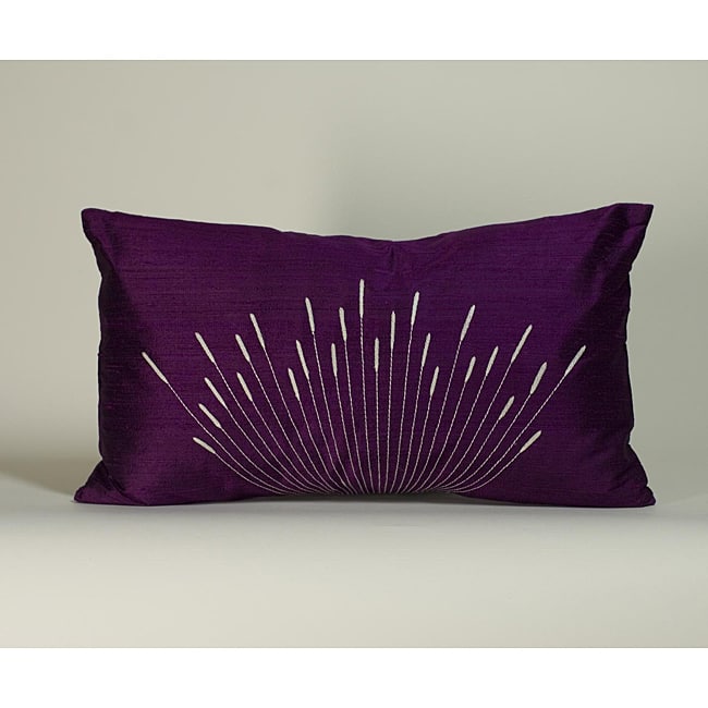 'Branches' Purple 12x20-inch Decorative Pillow - 12 x 20