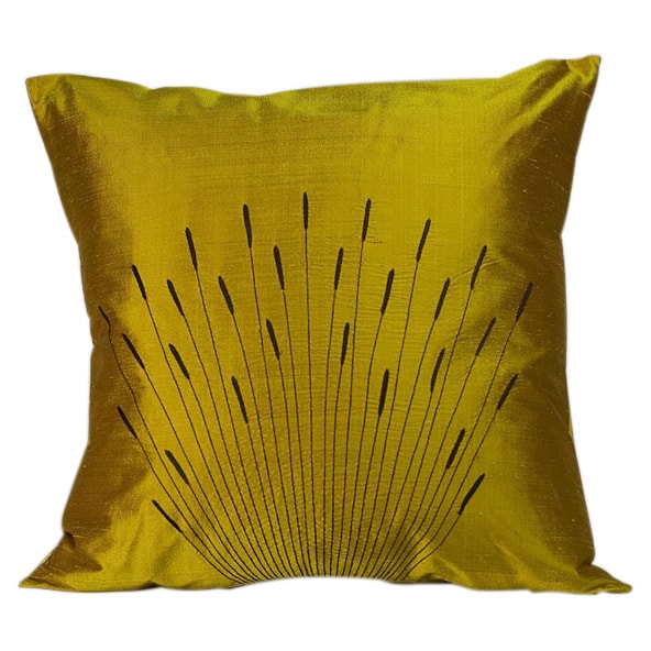 Branches Abstract Silk Decorative Throw Pillow