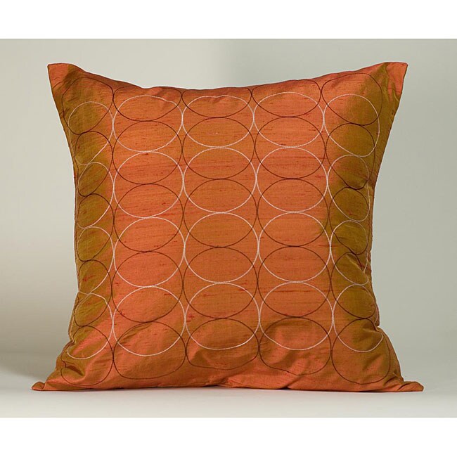 Shop 'Olympic' Orange 20x20inch Decorative Pillow Free Shipping