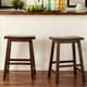 Salvador Saddle Back 24-inch Counter Height Backless Stool (Set of 2) by iNSPIRE Q Bold - Thumbnail 6