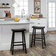 Salvador Saddle 29-inch Counter Height Backless Stools (Set of 2) by iNSPIRE Q Bold - Thumbnail 5