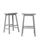 Salvador Saddle 29-inch Counter Height Backless Stools (Set of 2) by iNSPIRE Q Bold - Thumbnail 9