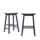 Salvador Saddle 29-inch Counter Height Backless Stools (Set of 2) by iNSPIRE Q Bold - Thumbnail 8