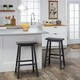Salvador Saddle 29-inch Counter Height Backless Stools (Set of 2) by iNSPIRE Q Bold - Thumbnail 0