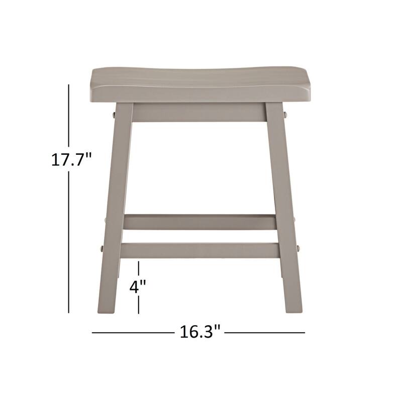 Salvador 18-in. Backless Saddle-seat Stools (Set of 2) by iNSPIRE Q Bold - Stool