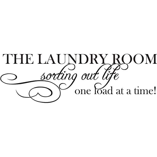 Design on Style 'Laundry Room Sorting Life Out' Vinyl Wall Art Quote
