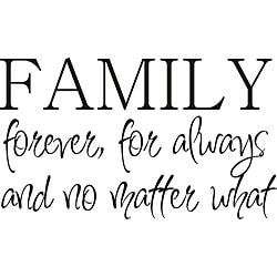 Design on Style 'Family Forever' Vinyl Wall Art Quote - Bed Bath ...